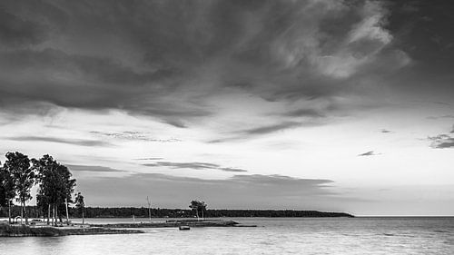 Lake Vanern in Black and White, Sweden