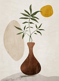 Minimalist Tropical Botanical Wall Art by Online Arts
