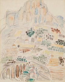 Raoul Dufy - View of Vence at the foot of Saint-Jeannet (circa 1927) by Peter Balan