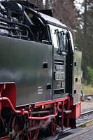 Oude stoomlocomotief I Harz, Duitsland