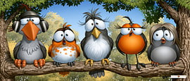 Funny Little Birds