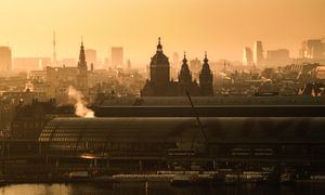 Amsterdam Skyline van Tom Elst