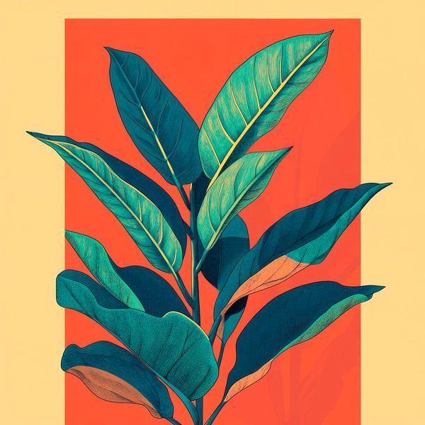 Tropische Blätter von Poster Art Shop