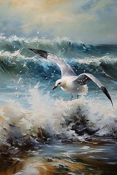 Schwebend über den Wipfeln des Meeres. von Harry Stok