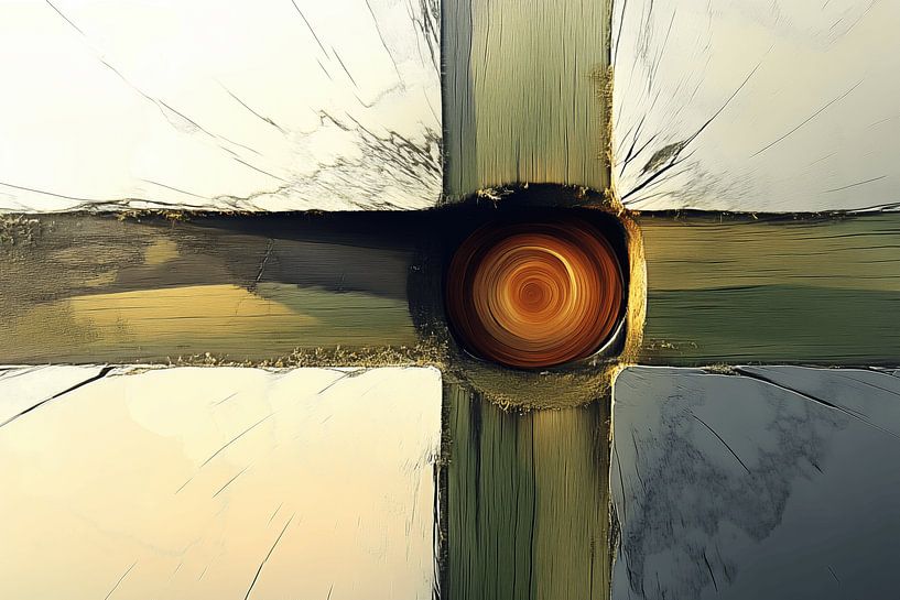 Abstraktes Holz von Ton Kuijpers