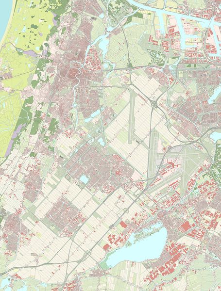 Map of Haarlemmermeer by Rebel Ontwerp