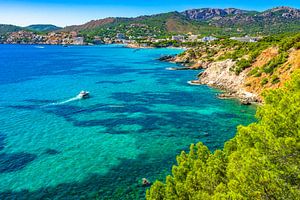 Mallorca, Küstenlinie von Peguera, Mittelmeer Spanien
