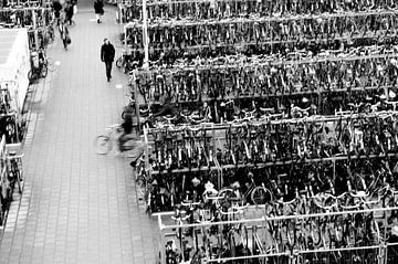 Fietsenstalling Delft centraal station 2015 von Mariska van Vondelen