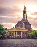 Akerk et les Korenbeurs dans le soleil du soir