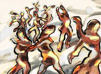Glowing dancers