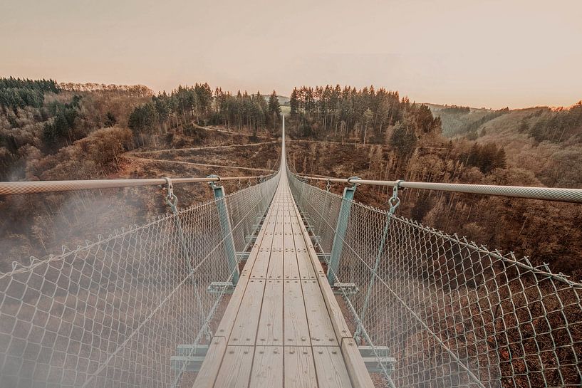 Pont suspendu dans le brouillard par Hidden Histories