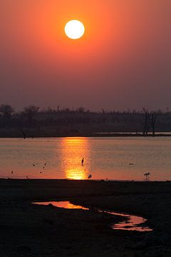 Sonnenaufgang am Mandavu Reservoir