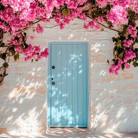 Blühende Tür von Poster Art Shop