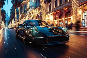 Ein schwarzer Porsche 911 GT3