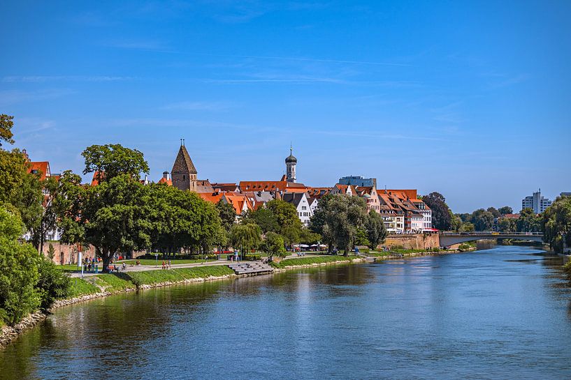 Baden-Württemberg : uitzicht op de Donau in Ulm van Photoart-Naegele