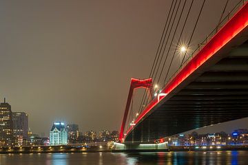 The bridge to Rotterdam city center by Reno Mekes