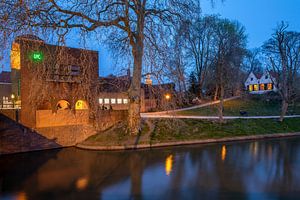 Photo du soir du complexe Louis Hartlooper et du Bastion Manenborgh Utrecht