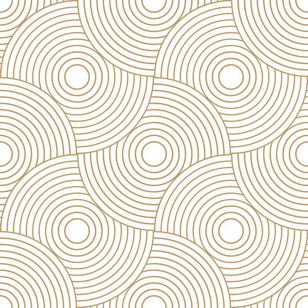 Japanese retro abstract geometric art in yellow on white 14 by Dina Dankers