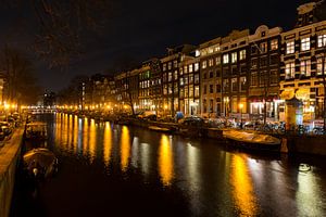 Nachtelijk Amsterdam - 3 van Damien Franscoise