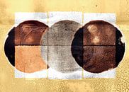 Scandinavian Nature Minimalism Gold Brown by Mad Dog Art thumbnail