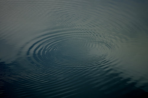 Water in circle