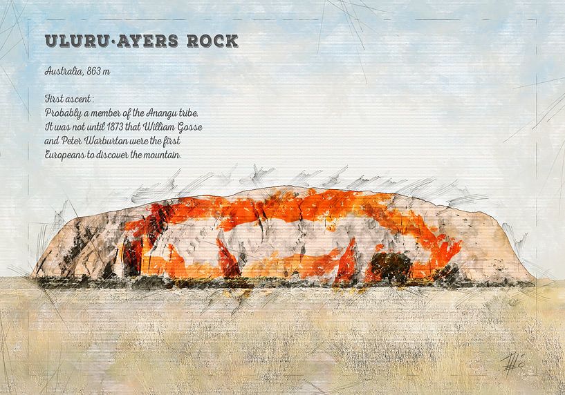 Uluru, Ayers Rock, Australia by Theodor Decker