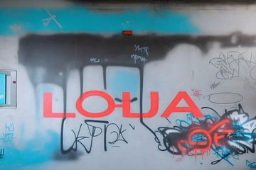 Naamplaat Graffiti Loua van Lonely Art