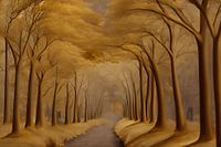 Bos op de Veluwe in Photoshop bewerkt