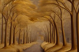 Wald in der Veluwe bearbeitet in Photoshop von Eric Wander