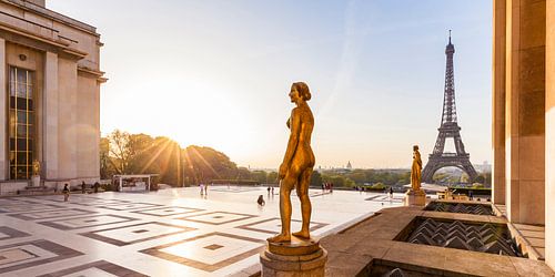 Place du Trocadéro et Tour Eiffel à Paris sur Werner Dieterich