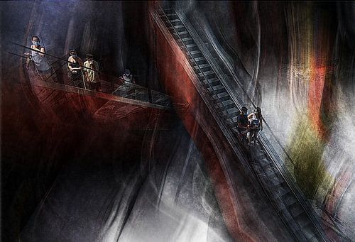 Artful rolling staircase, Algarve