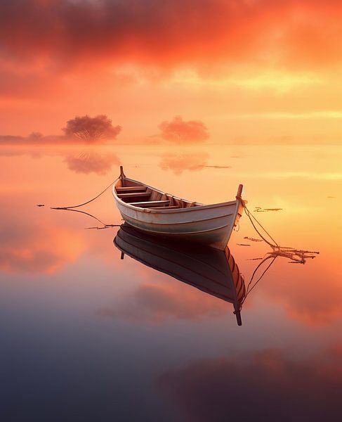 Bateau romantique par fernlichtsicht
