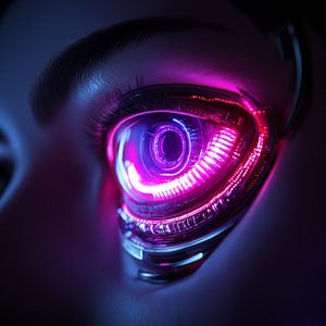 High tech eye neon