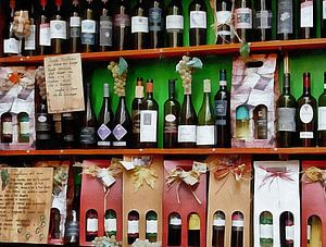 Gemischtes Wein-Display