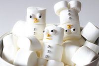 Marshmallow snowman