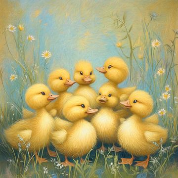 ducklings by Jutta Maria Pusl