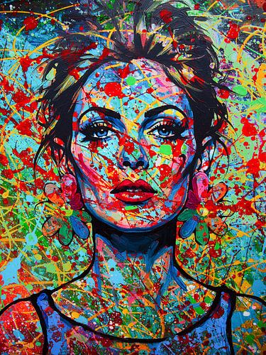 Close-up portret van Ingrid van der Meer