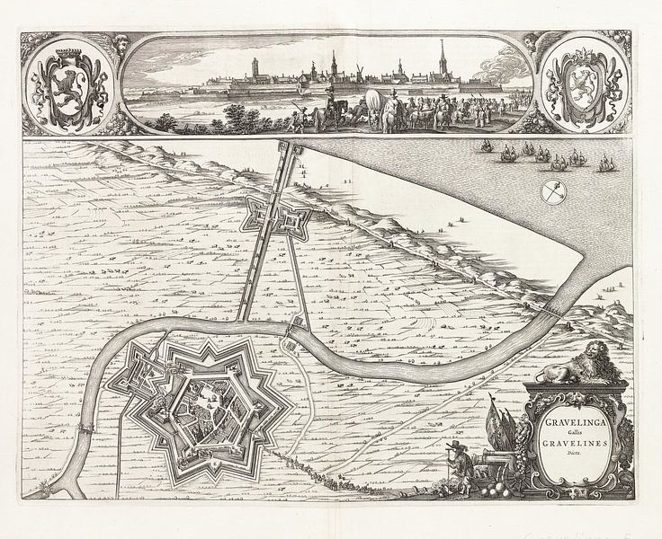 WILLEM JANSZOON BLAEU, Grevelingen, 1600er Jahre von Atelier Liesjes