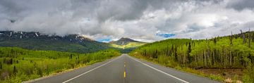 Golden circle route, door Yukon en Alaska