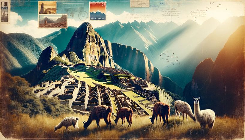 Machu Picchu in de Andes van artefacti