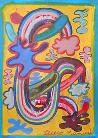Wolken, Regenbogenringe und Zungen von Diego Manuel Rodriguez