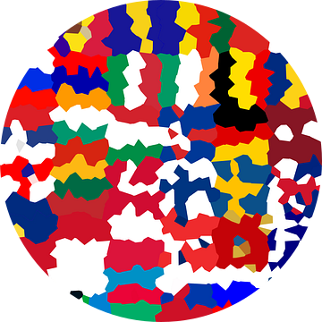 Vlaggen van Europa 5: vervormd van Frans Blok