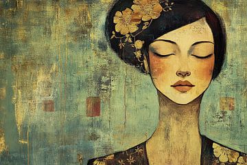 Woman Gold by Art Whims