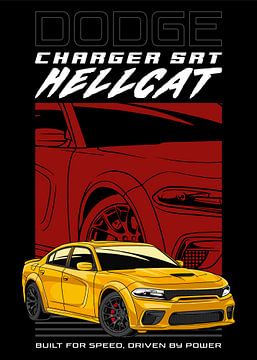 Dodge Charger SRT Hellcat Auto van Adam Khabibi