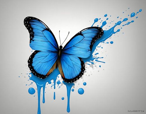 Papillon bleu 2
