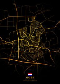 Goes City Map by Kenda Maruyama