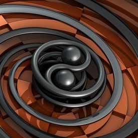 Rendu 3d illustration fractale fantaisie sur W J Kok