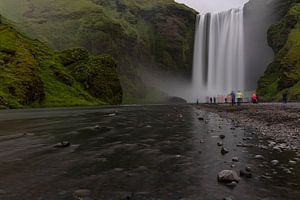 Waterval IJsland van Johan Bergsma