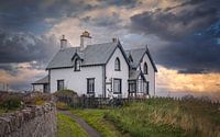 Haus an der Küste von St. Abbs - Schottland von Mart Houtman Miniaturansicht
