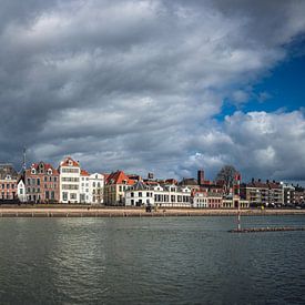 Panorama Deventer mit Wolken von Sander Korvemaker